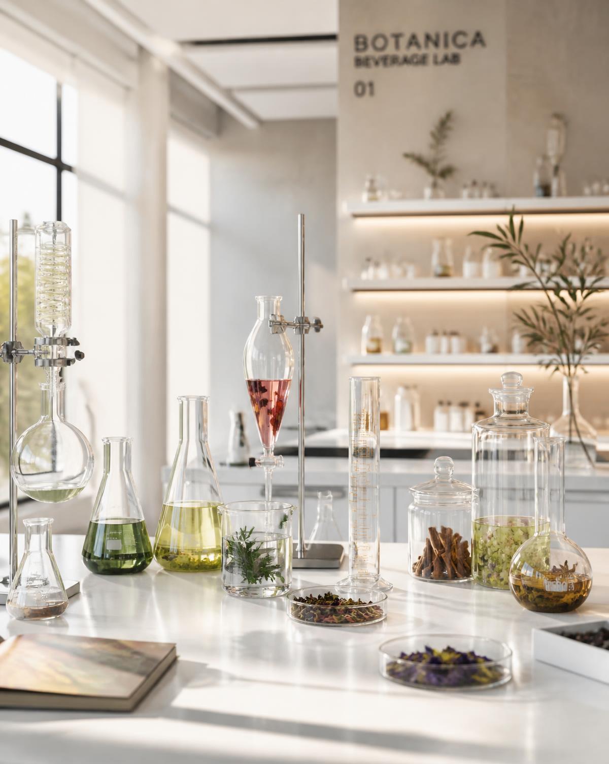 Laboratoire de formulation de boissons moderne